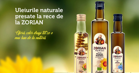 Noi produse pentru consumatori și industrie de la Zorian: ulei din semințe de floarea soarelui cu arome